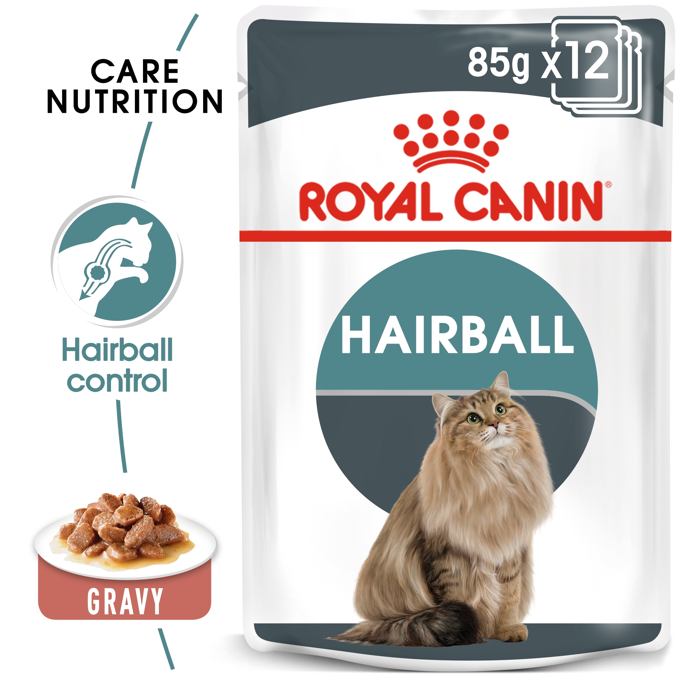 Feline Care Nutrition Hairball Care Gravy (Wet Food - Pouches) 12 x 85 g_thumbnail_0