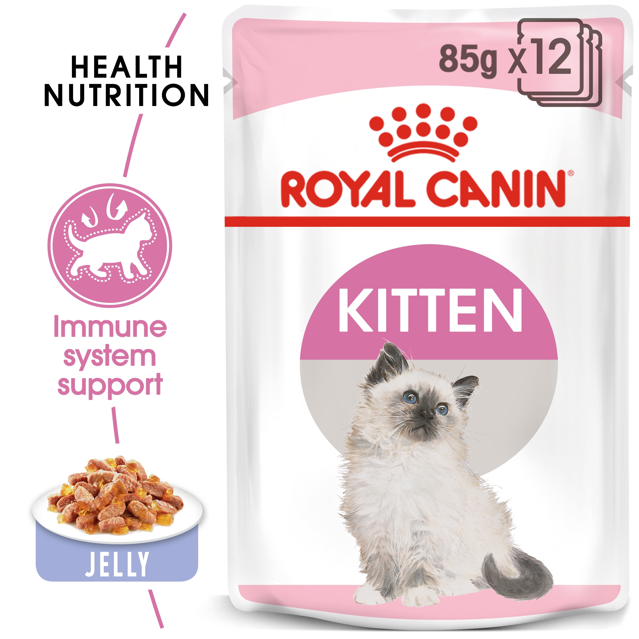 Feline Health Nutrition Kitten Jelly (Wet Food - Pouches) 12 x 85 g_thumbnail_0