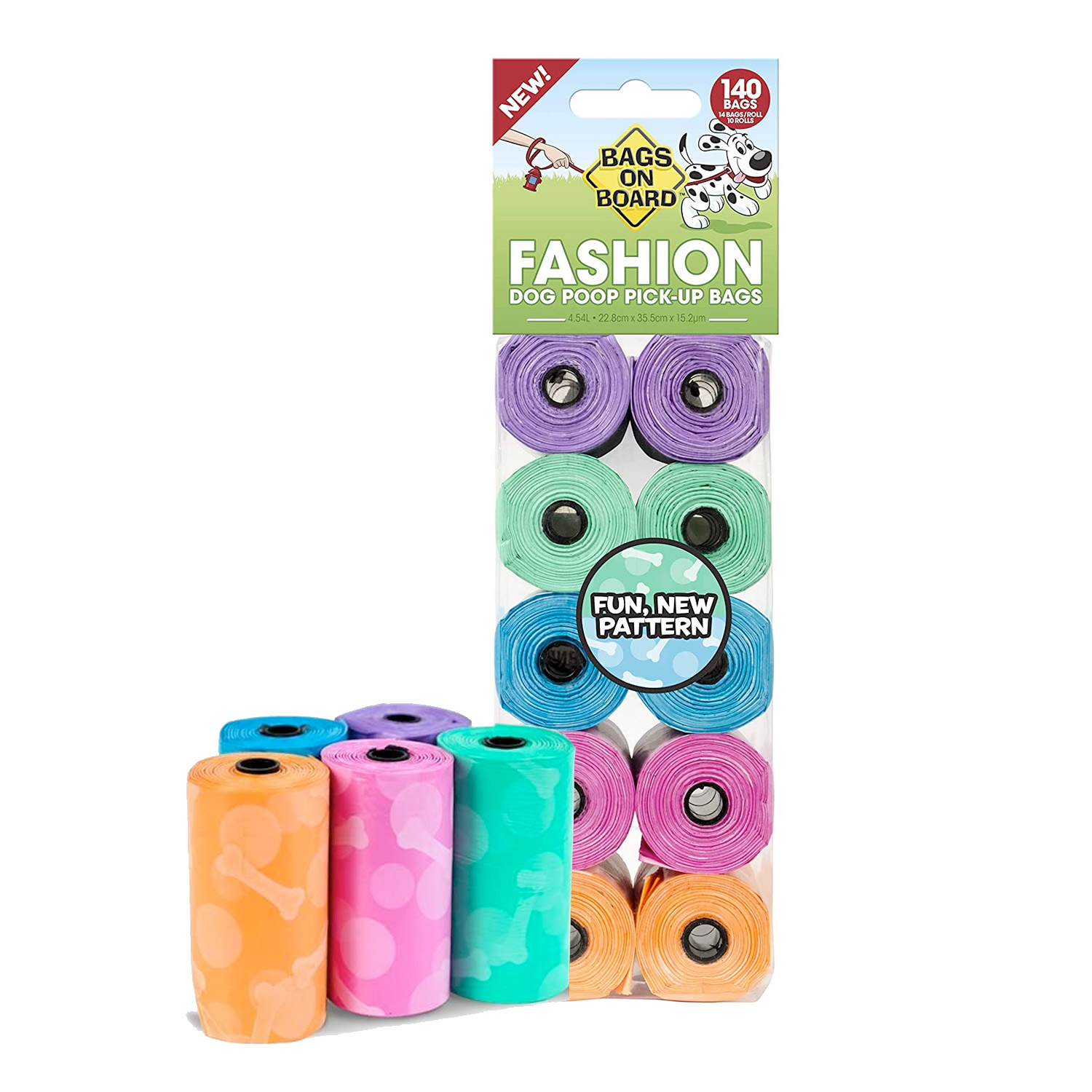 Bags On Board Refill Pack 140 Bags (10 x 14)  - Fashion Print