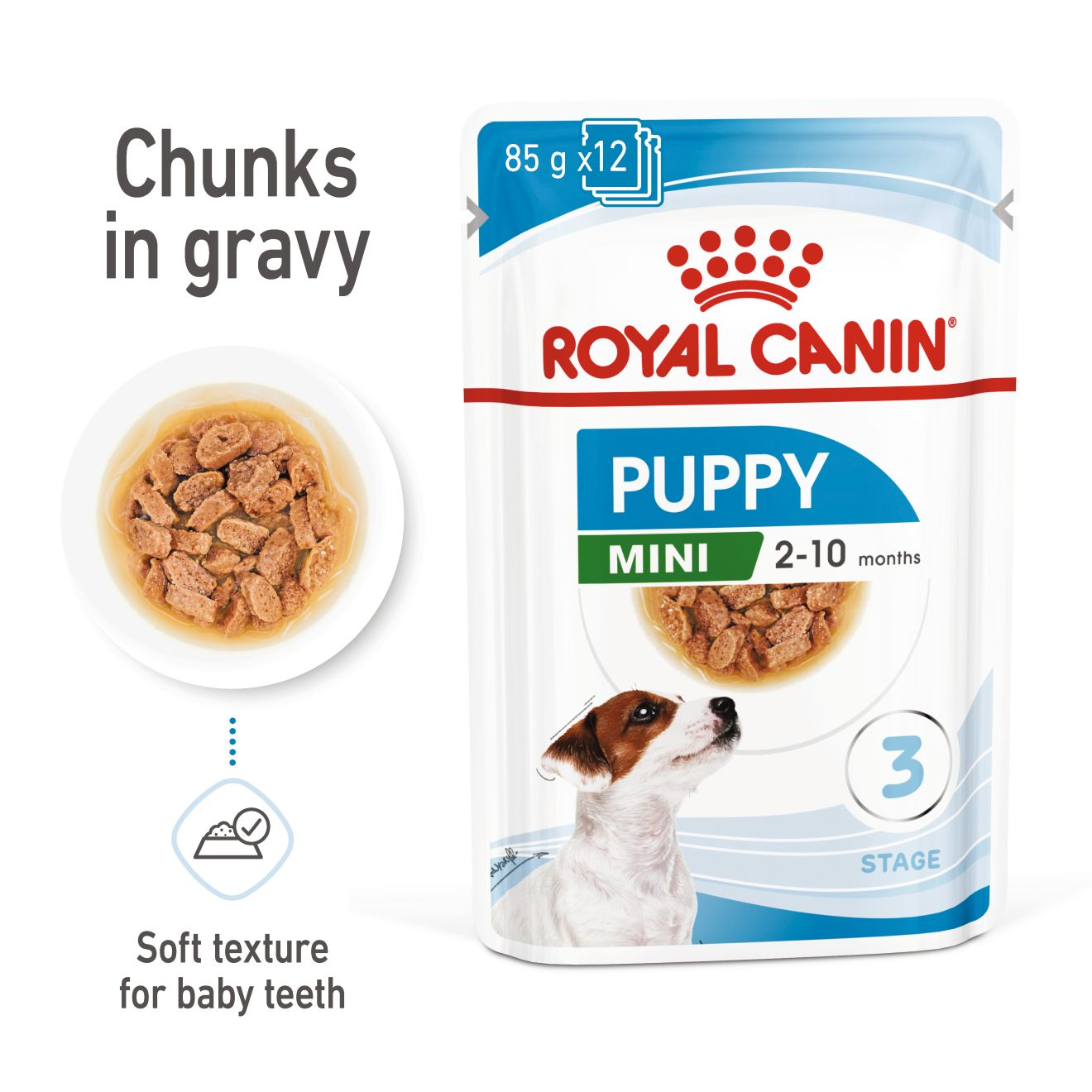 Size Health Nutrition Mini Puppy (Wet Food - Pouches) 12 x 85 g_thumbnail_0