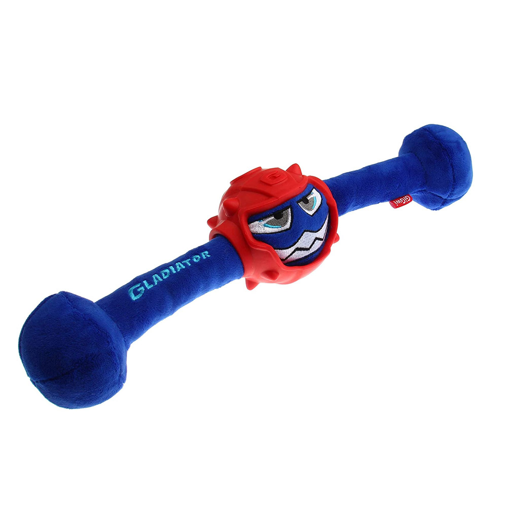 GiGwi Gladiator Squeaker Inside Plush/TPR Dog Toy (Medium)_thumbnail_1