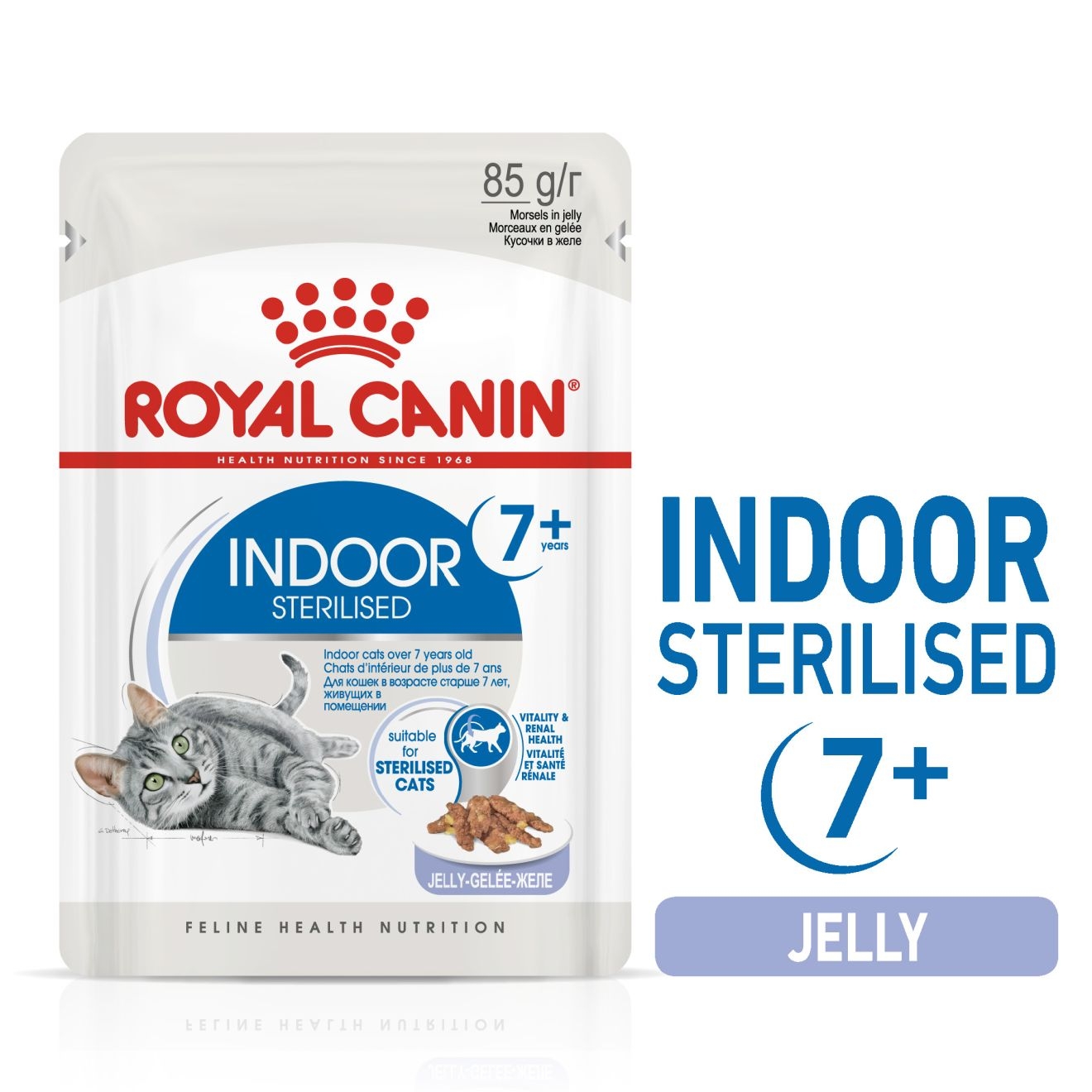 Feline Health Nutrition Indoor 7+ Jelly (Wet Food - Pouches) 12 x 85 g_thumbnail_0