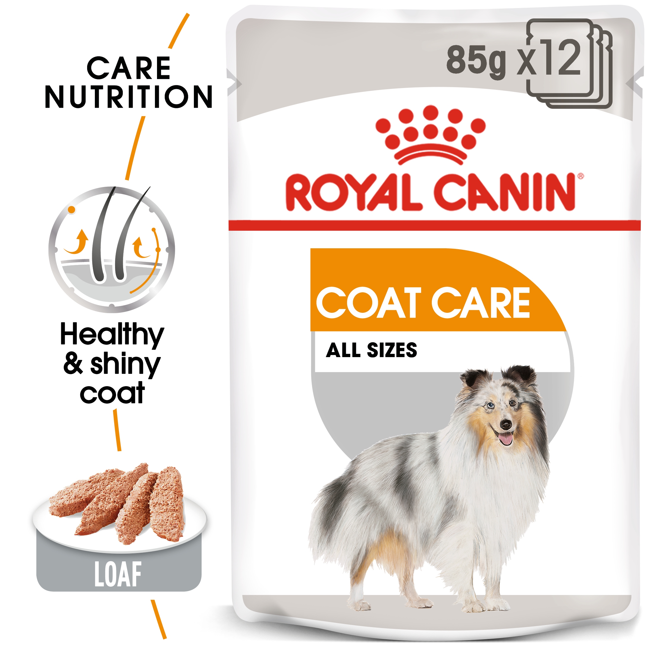 Canine Care Nutrition Coat Care (Wet Food - Pouches) 12 x 85 g_thumbnail_0