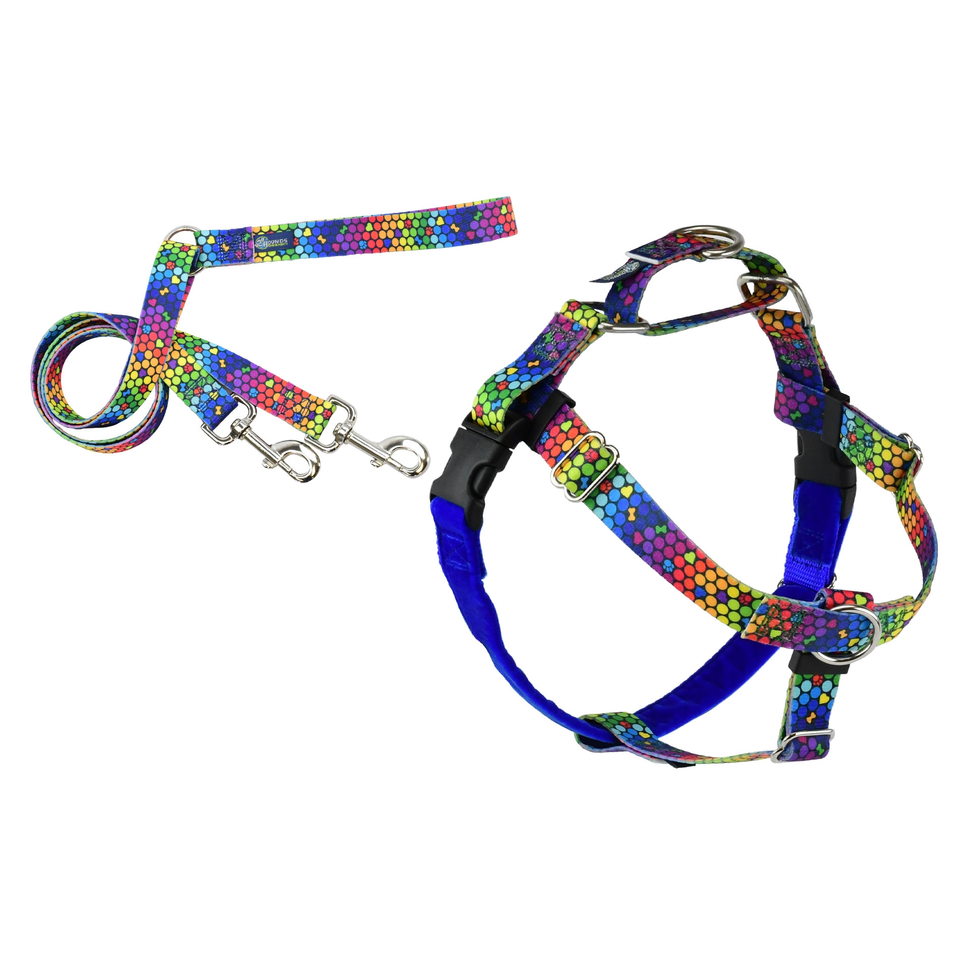 RAINBOW FREEDOM NO PULL HARNESS AND LEASH - XL_thumbnail_0