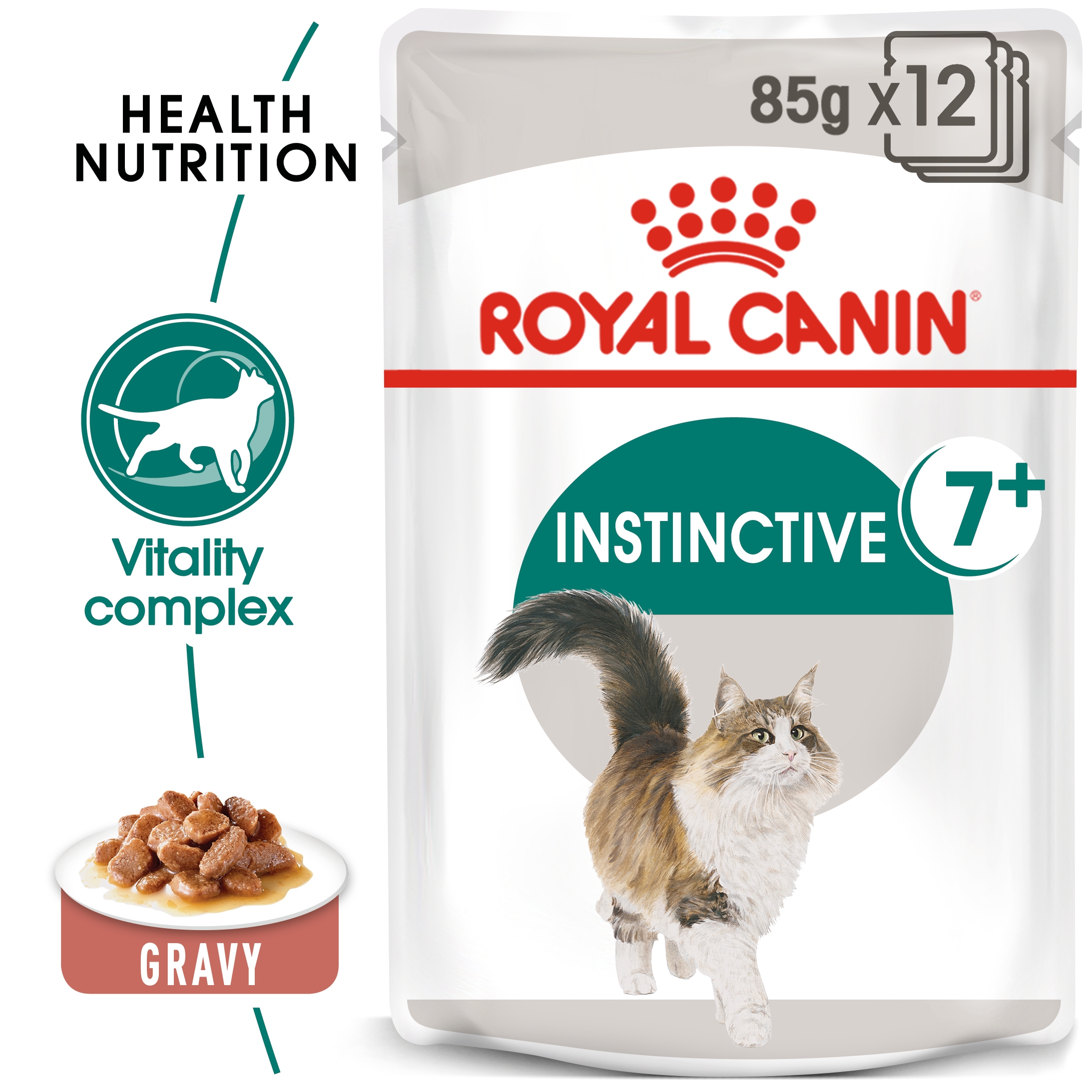 Feline Health Nutrition Instinctive 7+ Gravy (Wet Food - Pouches) 12 x 85 g_thumbnail_0