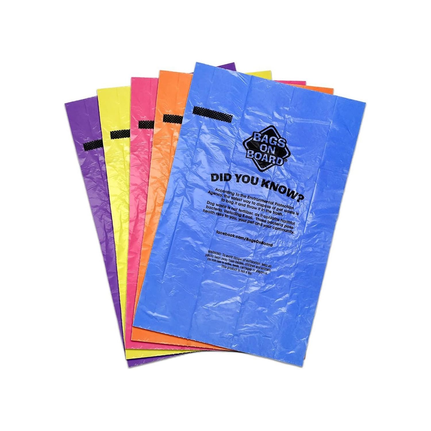 Bags On Board Rainbow Dog Poop Bags  - 140 Bags_thumbnail_1